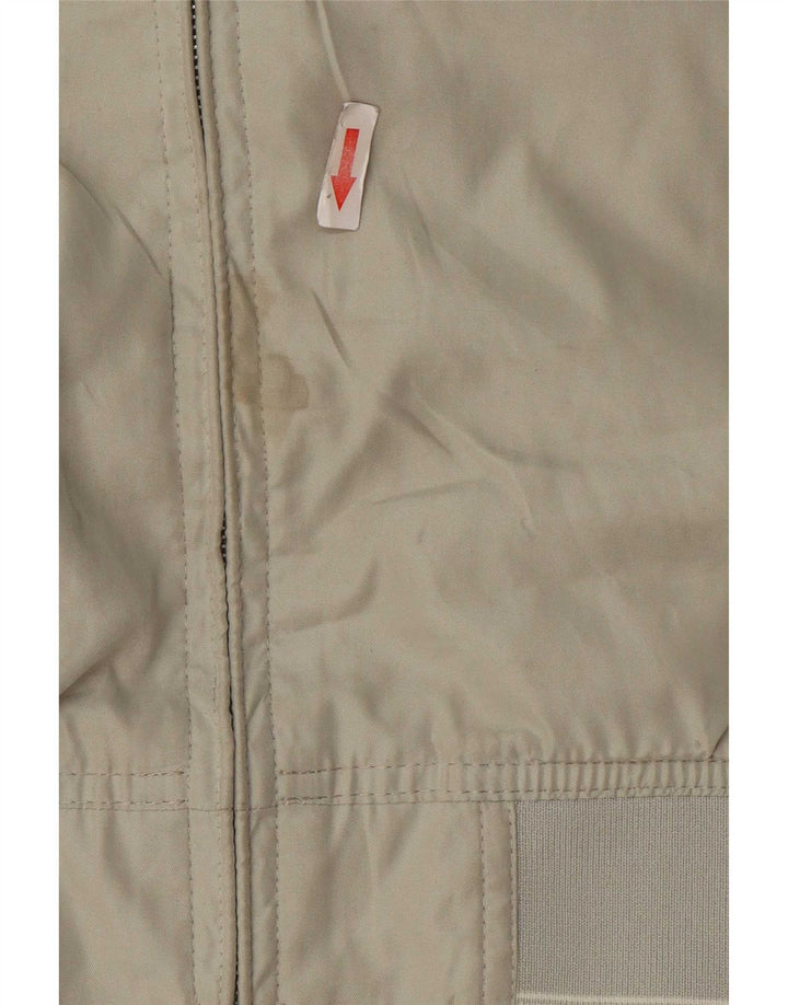 Jaqueta bomber masculina de ajuste padrão Marks & Spencer UK 40 poliéster verde grande