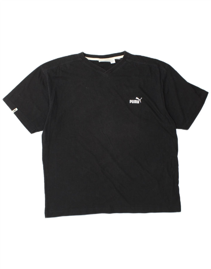 Camiseta masculina PUMA grande algodão preto