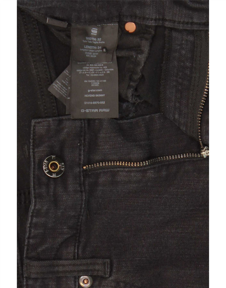 G-Star Masculino Revend Jeans Skinny W32 L34 Cinza