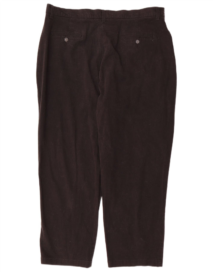 Lee Calça feminina casual curta EUA 18 2XL W38 L28 algodão preto