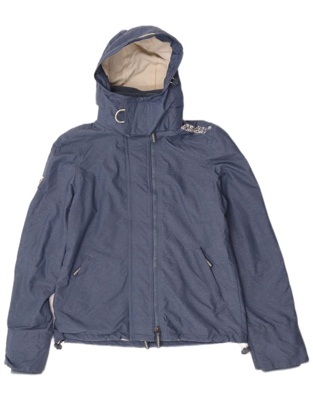 Jaqueta corta-vento feminina Superdry UK 14 azul médio
