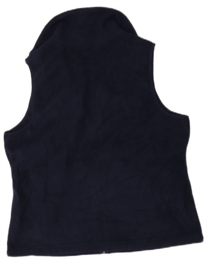 Chaps Womens Petite Fleece Gilet UK 16 Grande Poliéster Azul Marinho