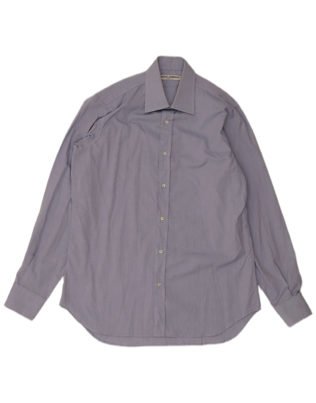 Camisa masculina Dolce & Gabbana tamanho 40 15 3/4 azul médio