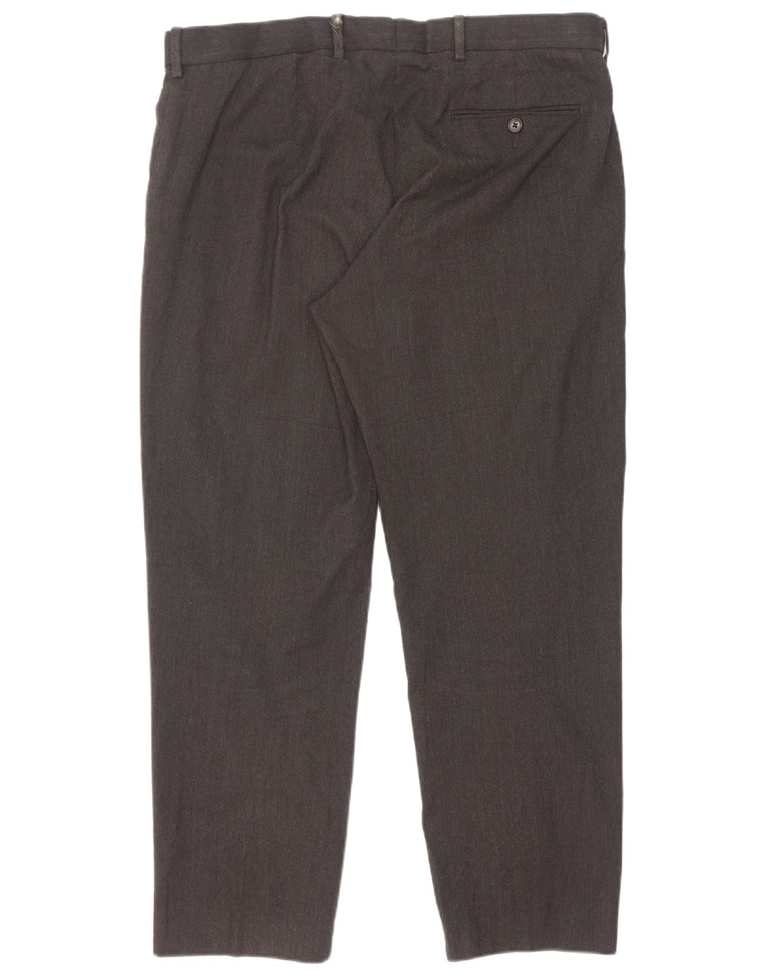 Calça chino reta masculina Marks & Spencer W36 L29 cinza manchada