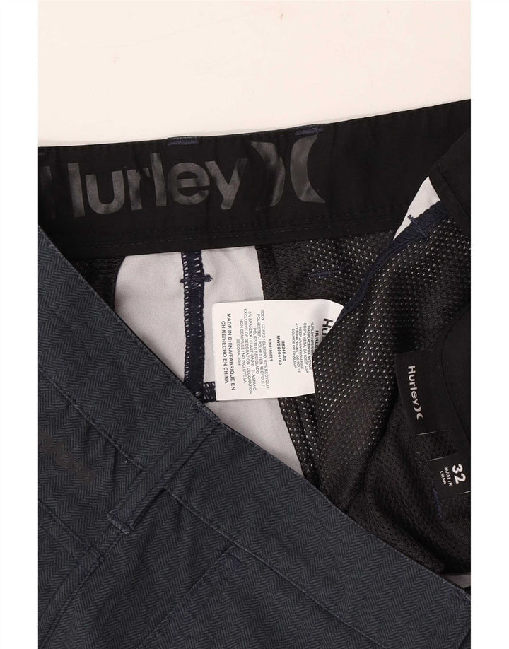 Shorts Chino masculino Hurley W32 poliéster azul marinho médio