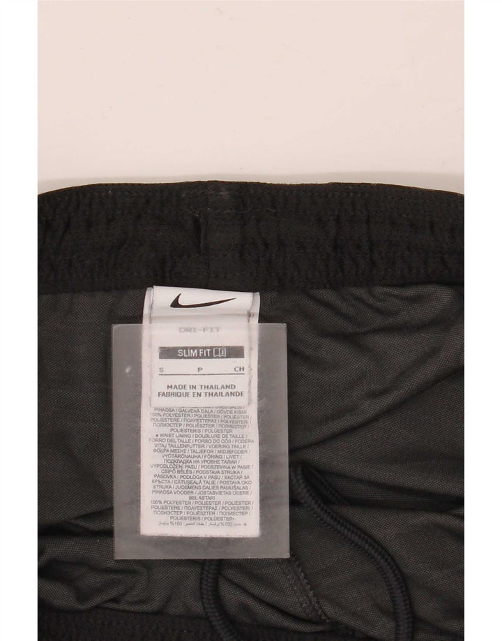 Shorts esportivos masculinos Nike Dri Fit Slim pequeno preto colorblock poliéster
