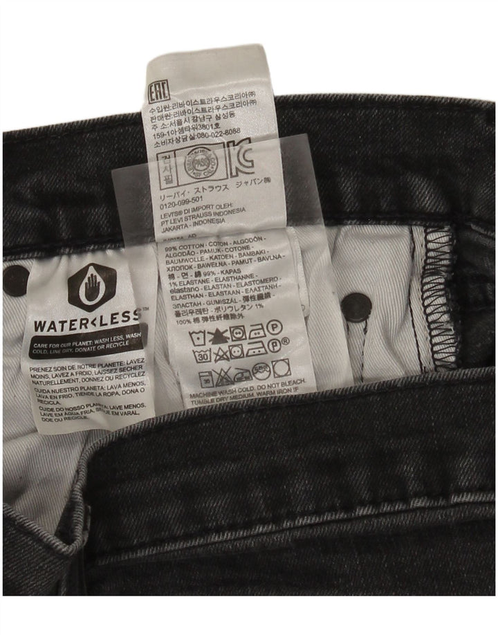 Levi's Mens Slim Jeans W34 L32 Cinza Algodão