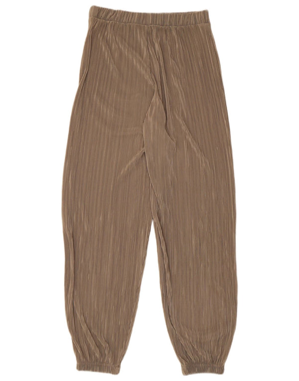 Zara Calça jogger feminina casual pequena W26 L27 cáqui