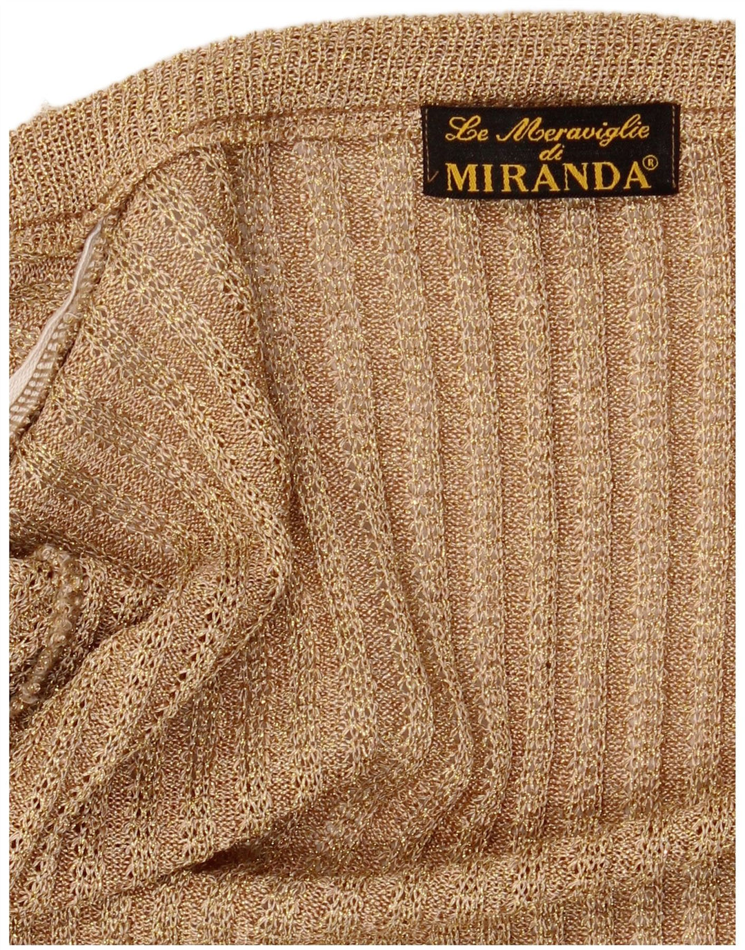 Suéter cardigã aberto feminino vintage Reino Unido 12 bege médio salpicado
