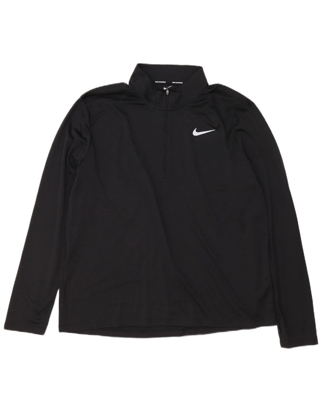 Pulôver masculino Nike Dri Fit com zíper e gola alta 2XL poliéster preto