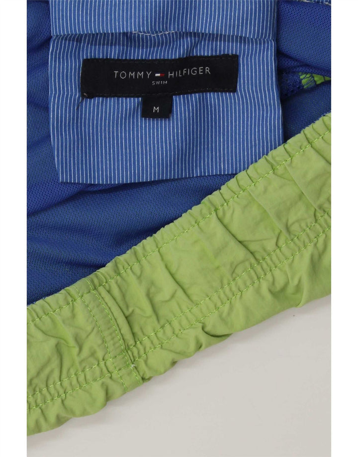 Shorts de natação masculino Tommy Hilfiger poliéster verde médio