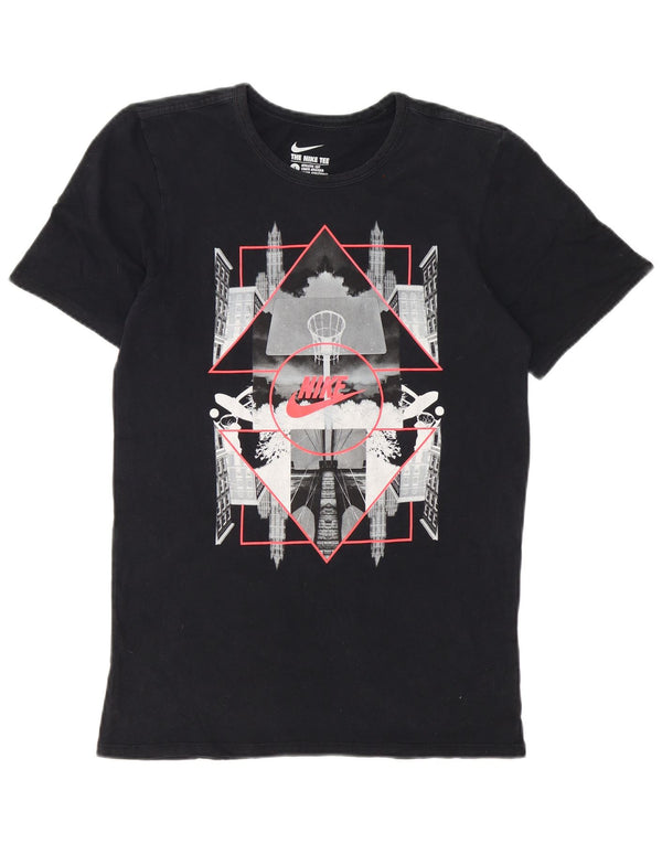 Camiseta Nike Masculina Athletic Cut Graphic Top Pequeno Preto