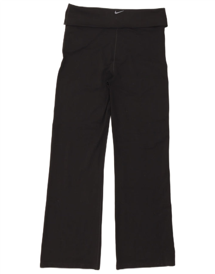 Calça de treino feminina Nike Dri Fit UK 14 poliéster preto médio
