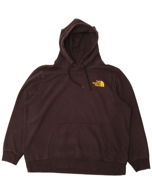 Suéter com capuz gráfico masculino The North Face 2XL algodão preto
