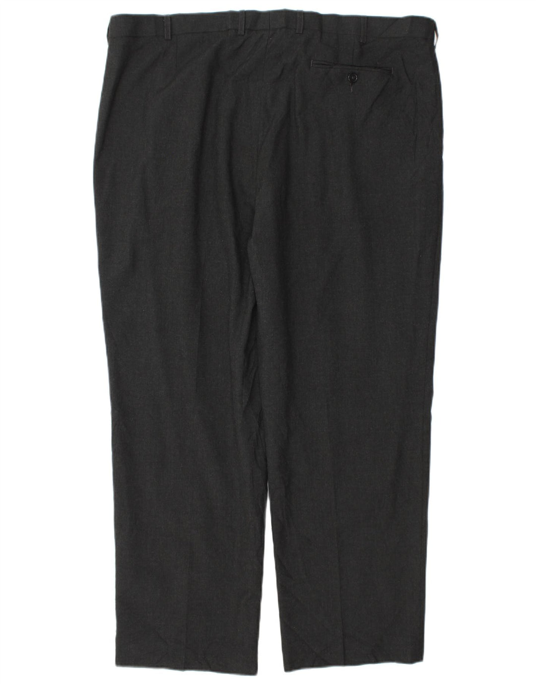 Calça masculina de terno cônico Marks & Spencer W42 L29 poliéster cinza