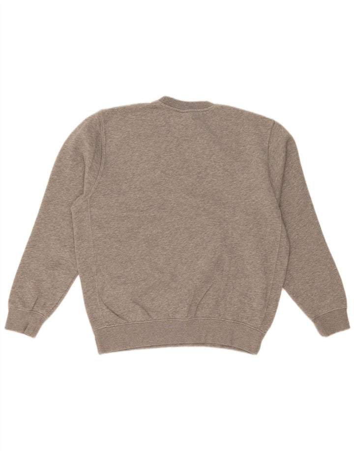 NIKE Mens Moletom Jumper Pequeno Algodão Cinza