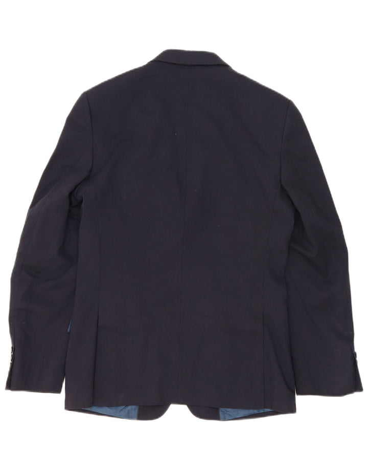 Jaqueta blazer masculina de 2 botões MARKS & SPENCER Reino Unido 36 pequena azul marinho