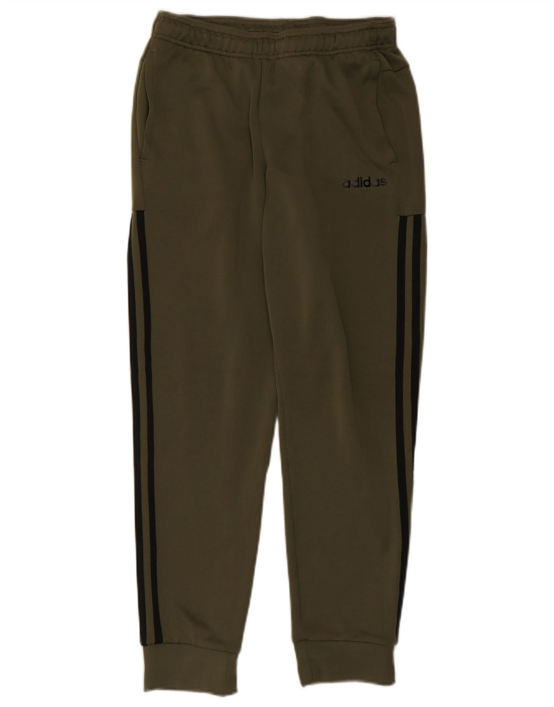 Adidas Mens Calças de treino Joggers Pequeno Poliéster Cáqui
