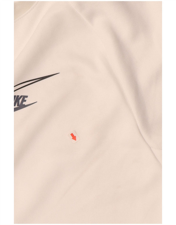 NIKE Masculino Air Max Graphic Moletom Jumper Médio Branco Poliéster
