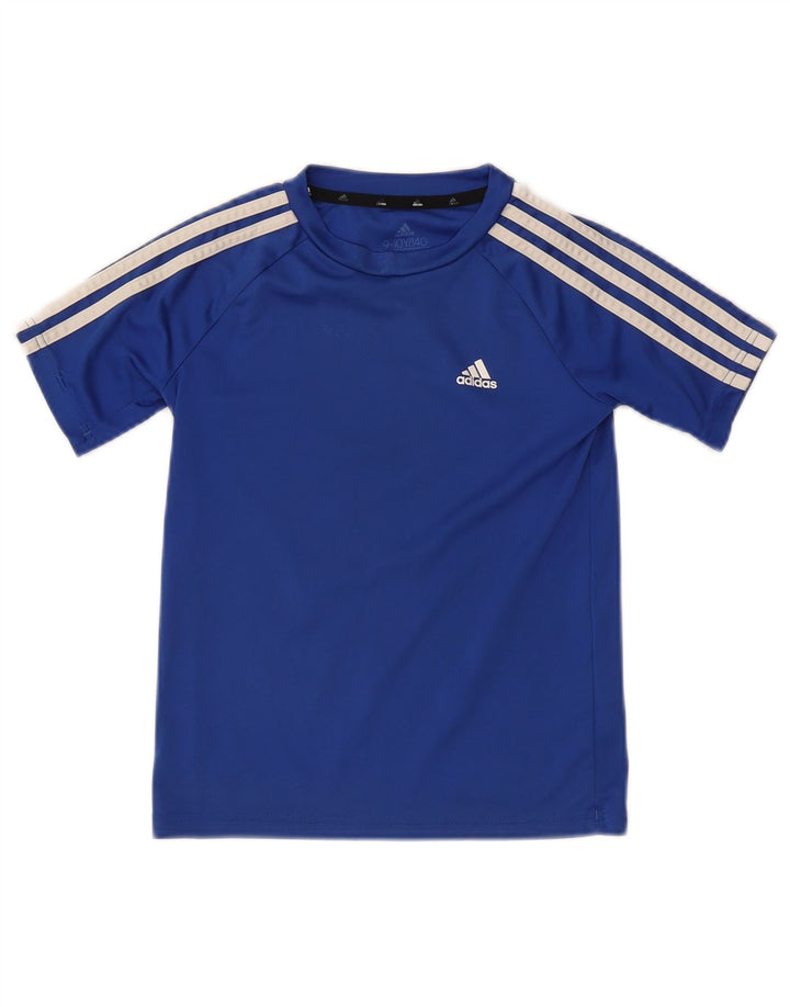 Camiseta Adidas Menino Aeroready Top 9-10 Anos Azul Poliéster