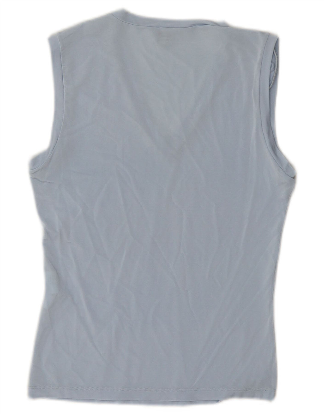 Calvin Klein Jeans Colete Feminino Top UK 12 Médio Azul Viscose