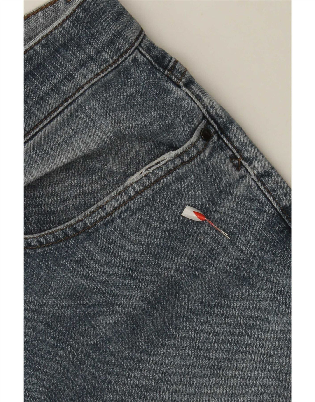 Jeans retos femininos Trussardi W32 L32 azul