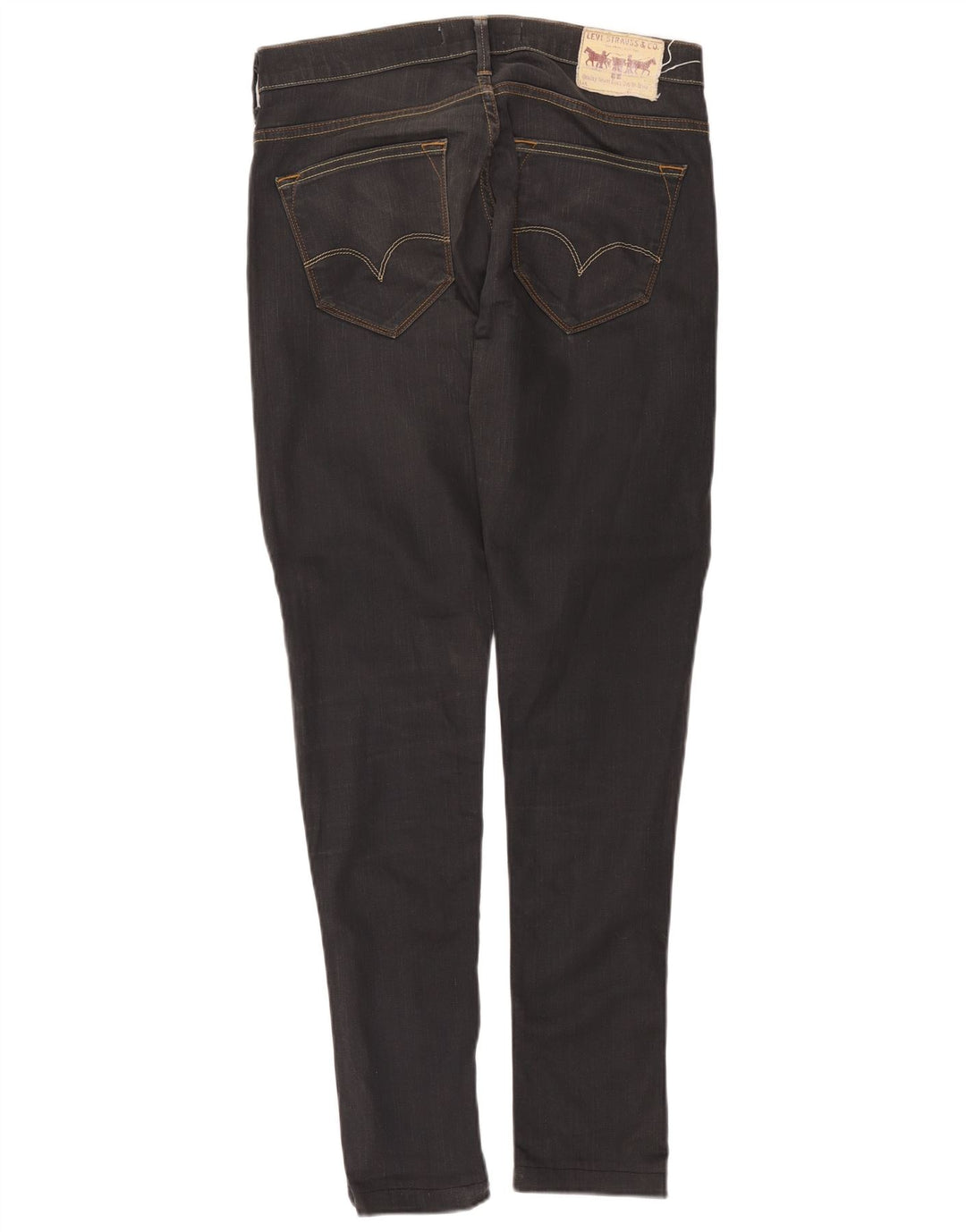 Levi's Masculino 504 Straight Jeans W32 L34 Cinza Algodão