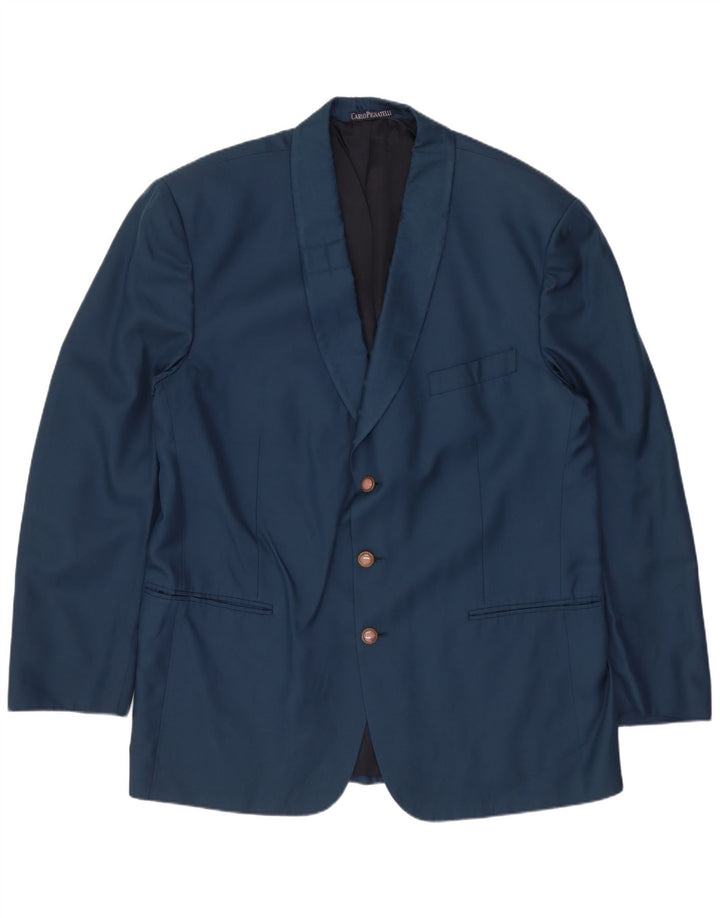 Conjunto masculino de 2 peças Carlo Pignatelli IT 56 3XL seda azul