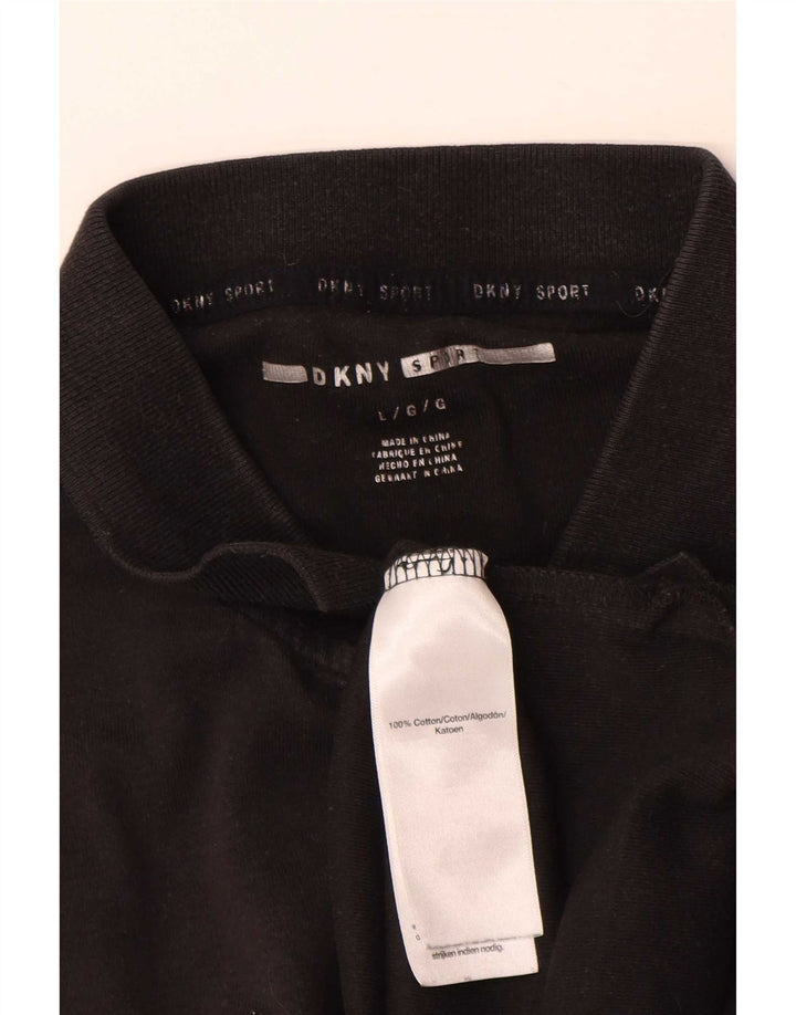 Camisa polo masculina Dkny grande algodão preto