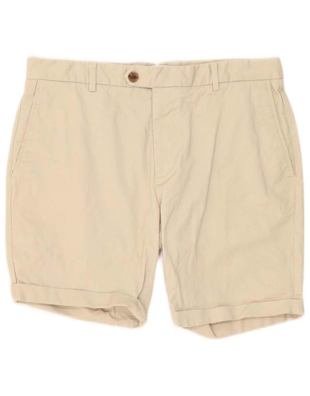 Shorts Chino Masculino Reiss W36 Grande Algodão Bege