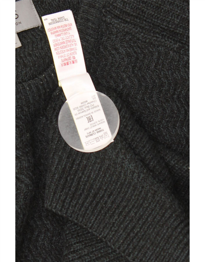 Suéter masculino Marks & Spencer com gola redonda XL cinza manchado acrílico