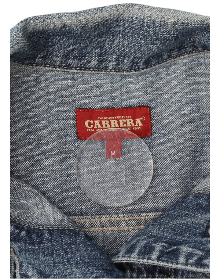 Jaqueta jeans feminina Carrera UK 12 algodão azul médio