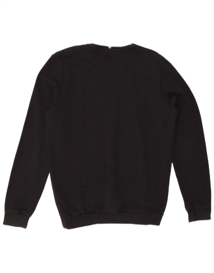 LE COQ SPORTIF moletom masculino jumper médio algodão preto
