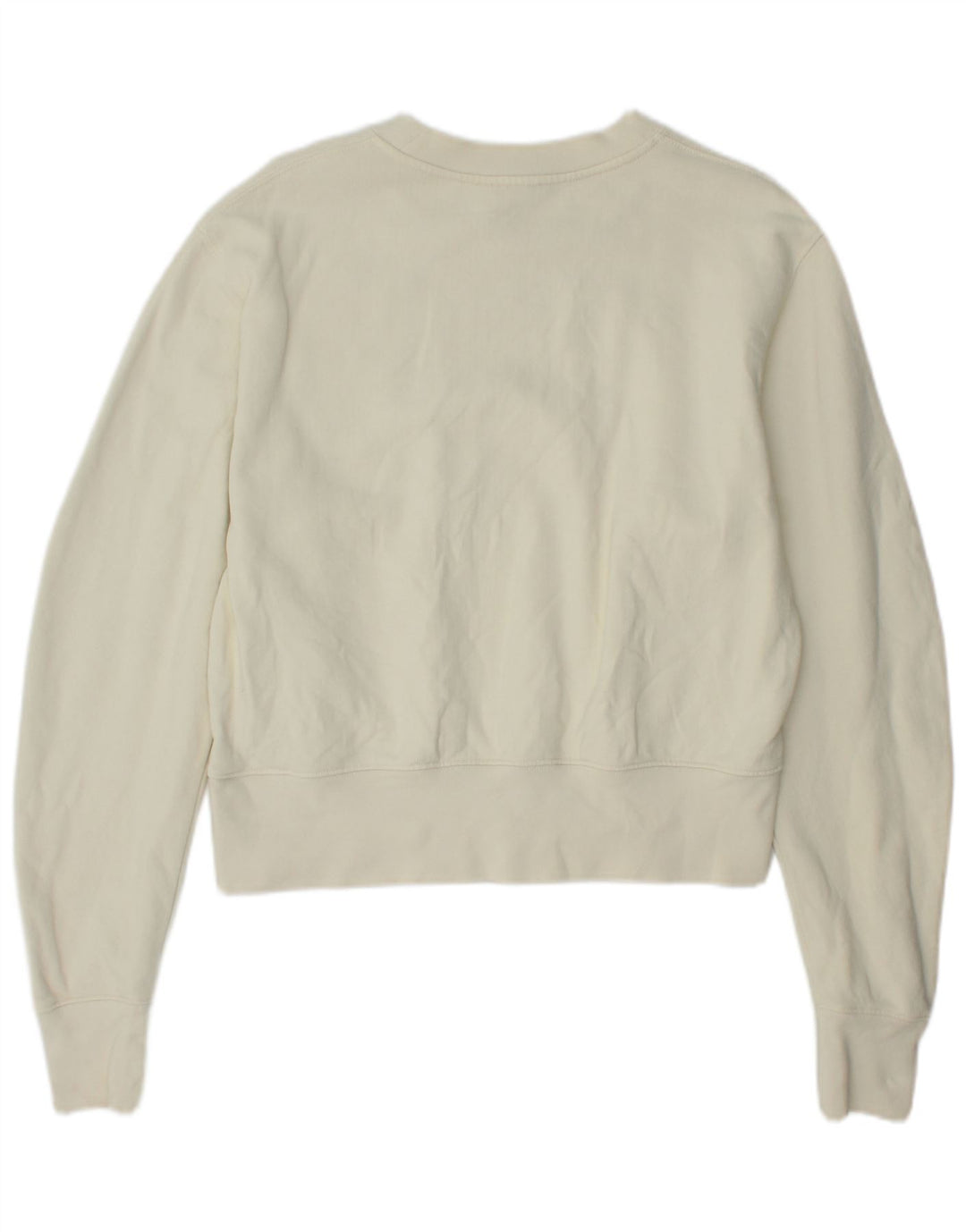 Cos Womens Oversized Sweatshirt Jumper UK 10 Pequeno Algodão Off White