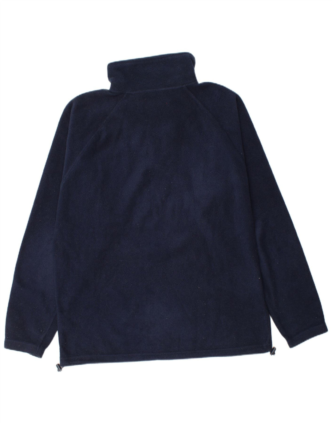 Suéter de lã masculino Kappa com zíper e gola grande azul marinho poliéster