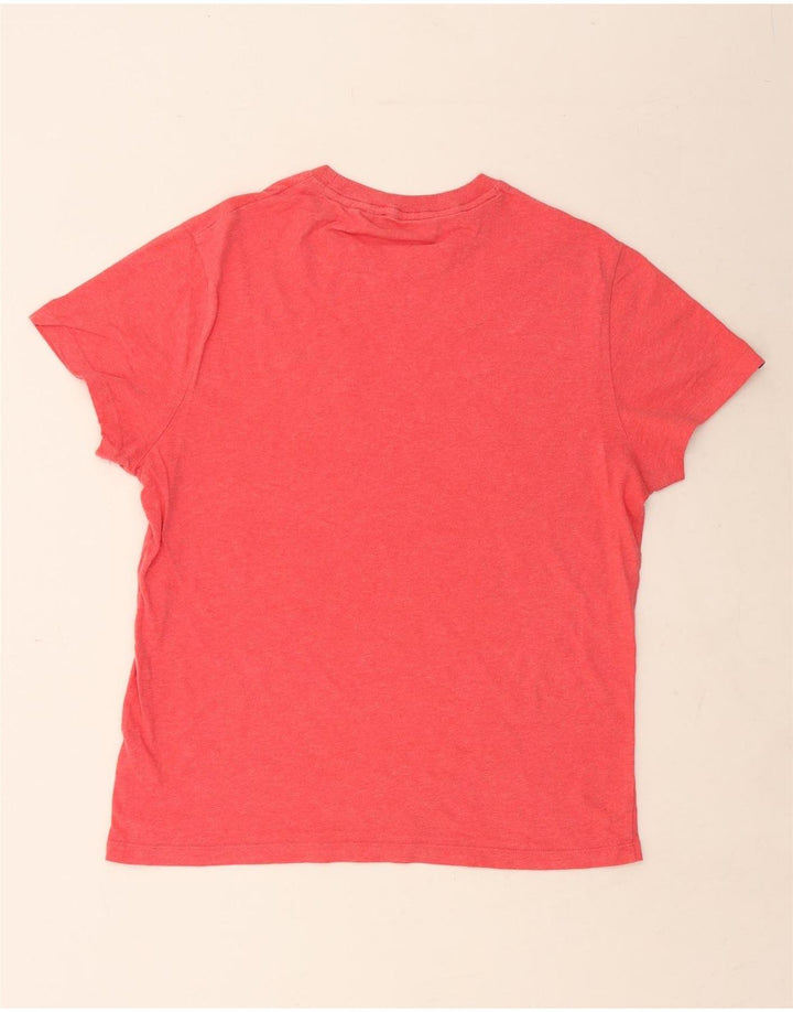 Camiseta masculina SUPERDRY grande algodão vermelho