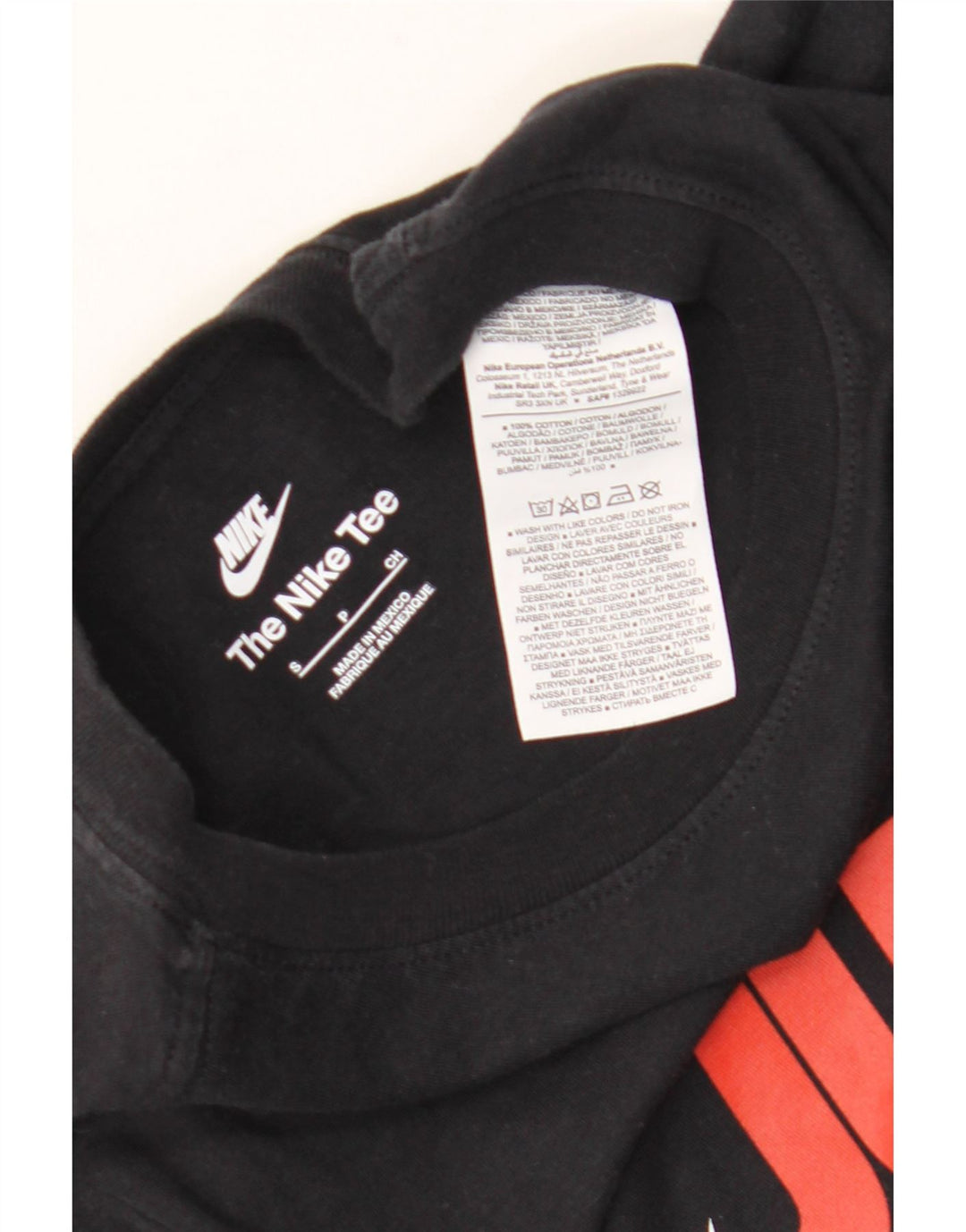 Camiseta Nike masculina gráfica top pequeno algodão preto