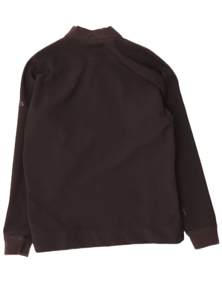 Adidas masculino reversível agasalho top jaqueta pequena cinza colorblock