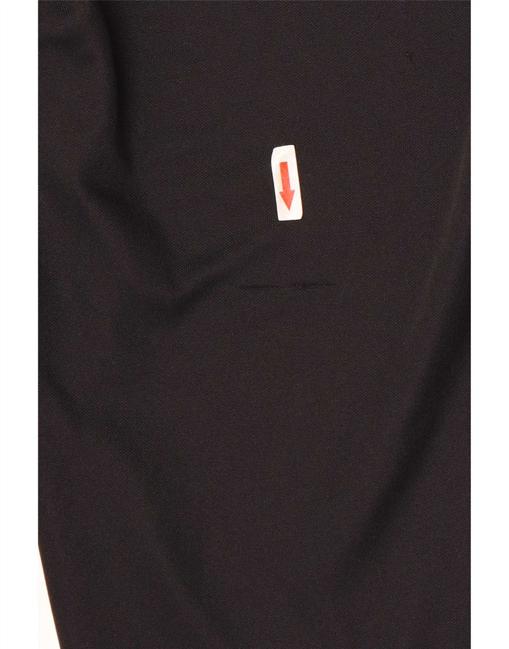 Calça de treino feminina Adidas UK 16/18 grande poliéster preto