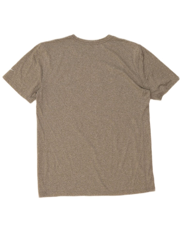 Camiseta masculina NIKE Dri Fit Graphic Top Médio Verde Salpicado