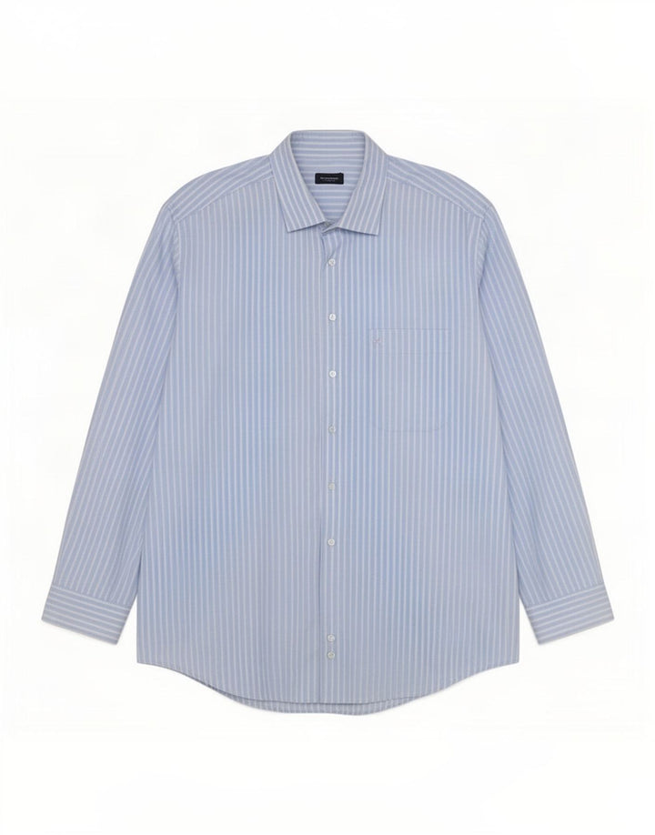 Camisa masculina Burberry 2XL listra azul