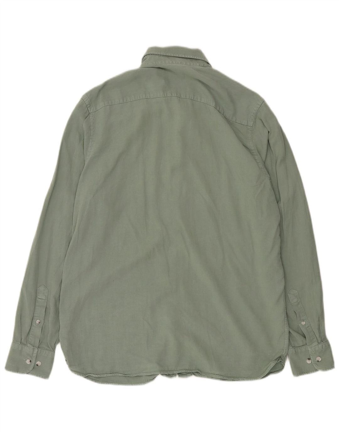 Camisa Calvin Klein Masculina Regular Fit Médio Verde Lyocell