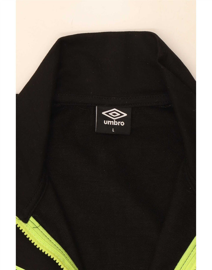 Jaqueta masculina de agasalho Umbro grande poliéster preto