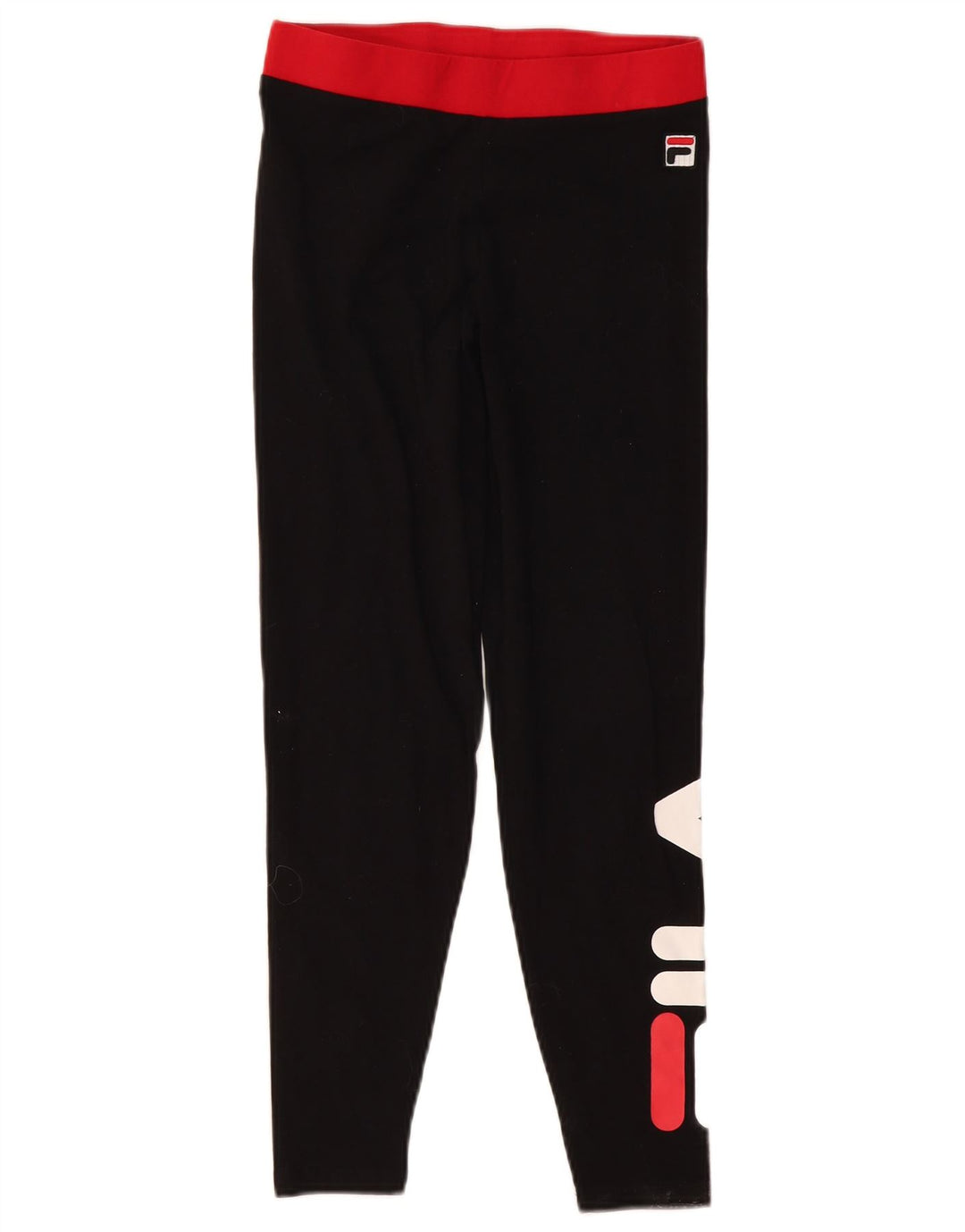 Leggings Fila Feminino UK 8 Pequeno Algodão Preto