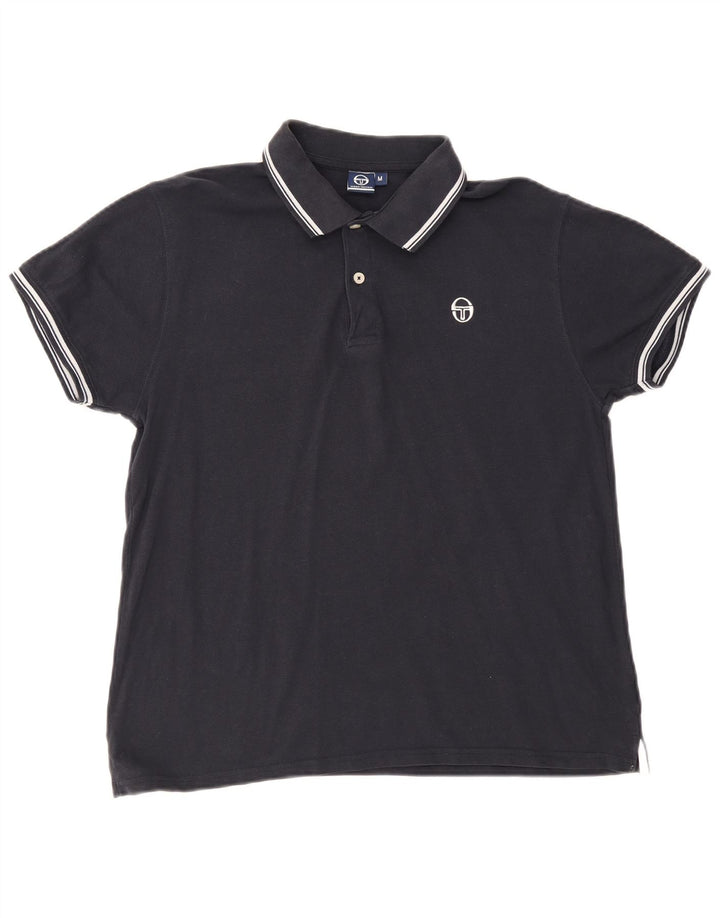 Camisa polo masculina Sergio Tacchini médio algodão azul marinho