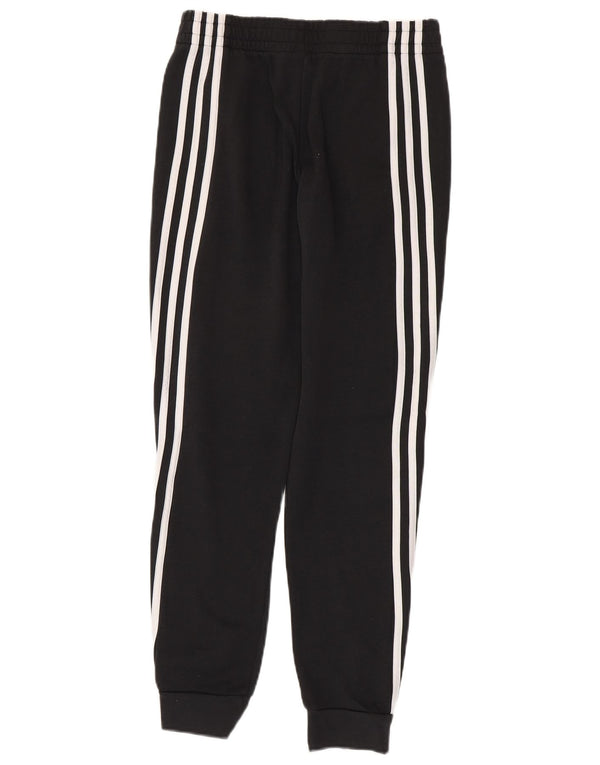 Adidas meninos calças de treino joggers 13-14 anos preto colorblock algodão