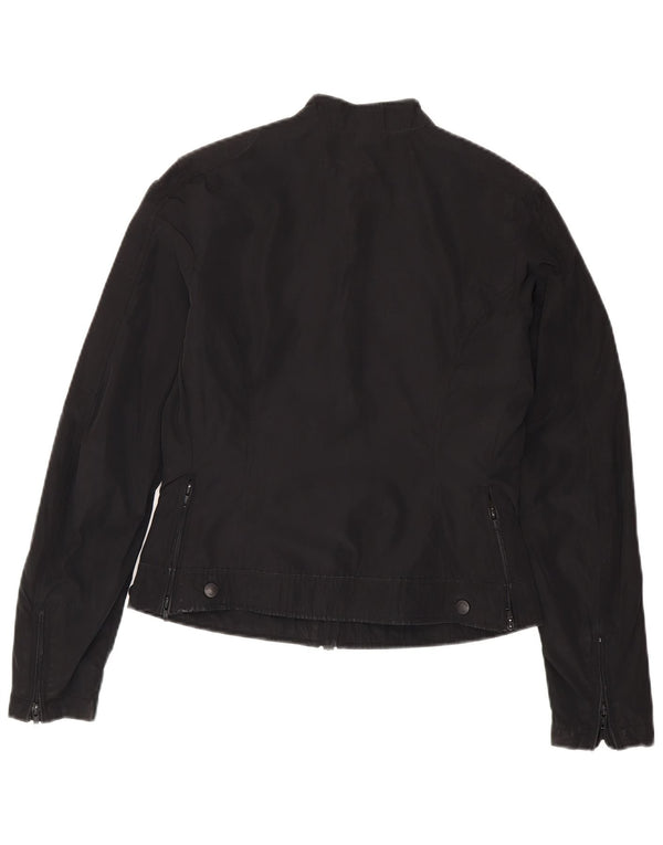 Jaqueta utilitária feminina Blauer UK 14 poliéster preto médio