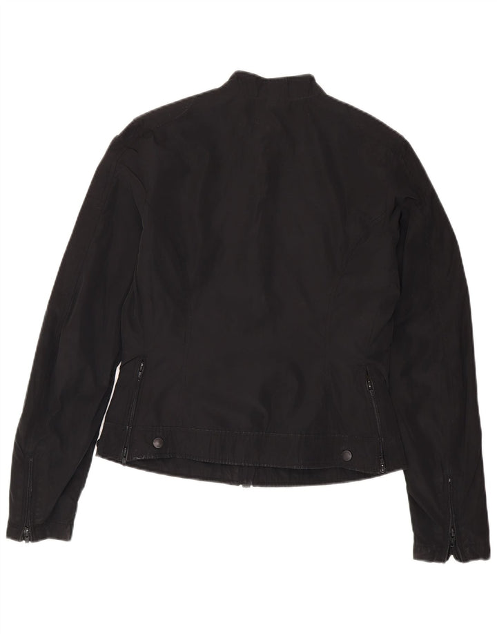 Jaqueta utilitária feminina Blauer UK 14 poliéster preto médio