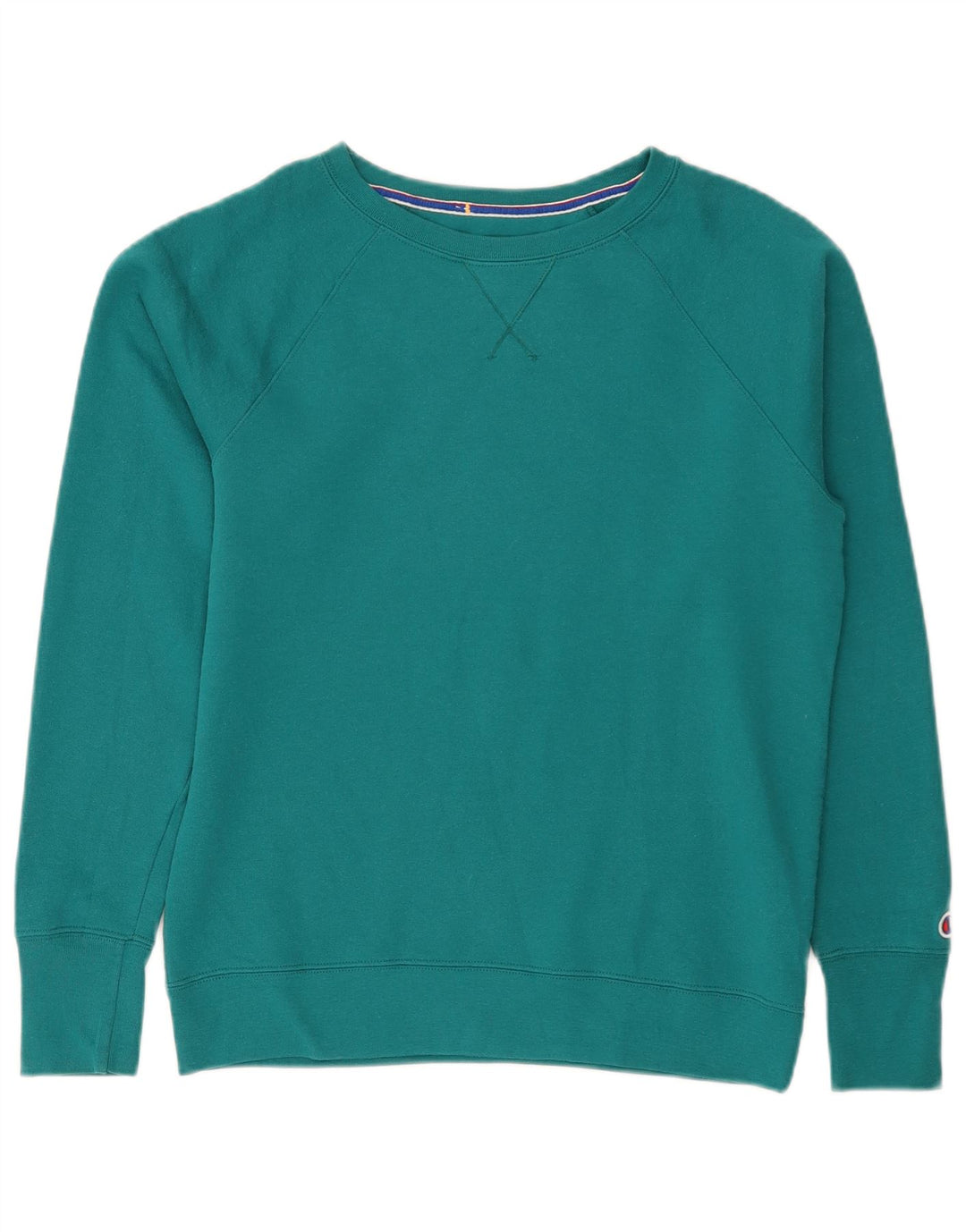 Champion moletom feminino jumper UK 14 poliéster verde médio