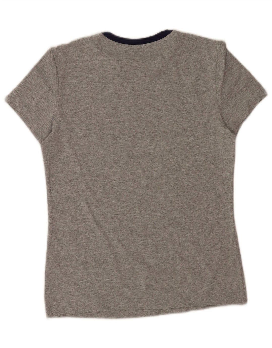 Camiseta gráfica feminina Adidas Top IT 42 algodão manchado cinza médio